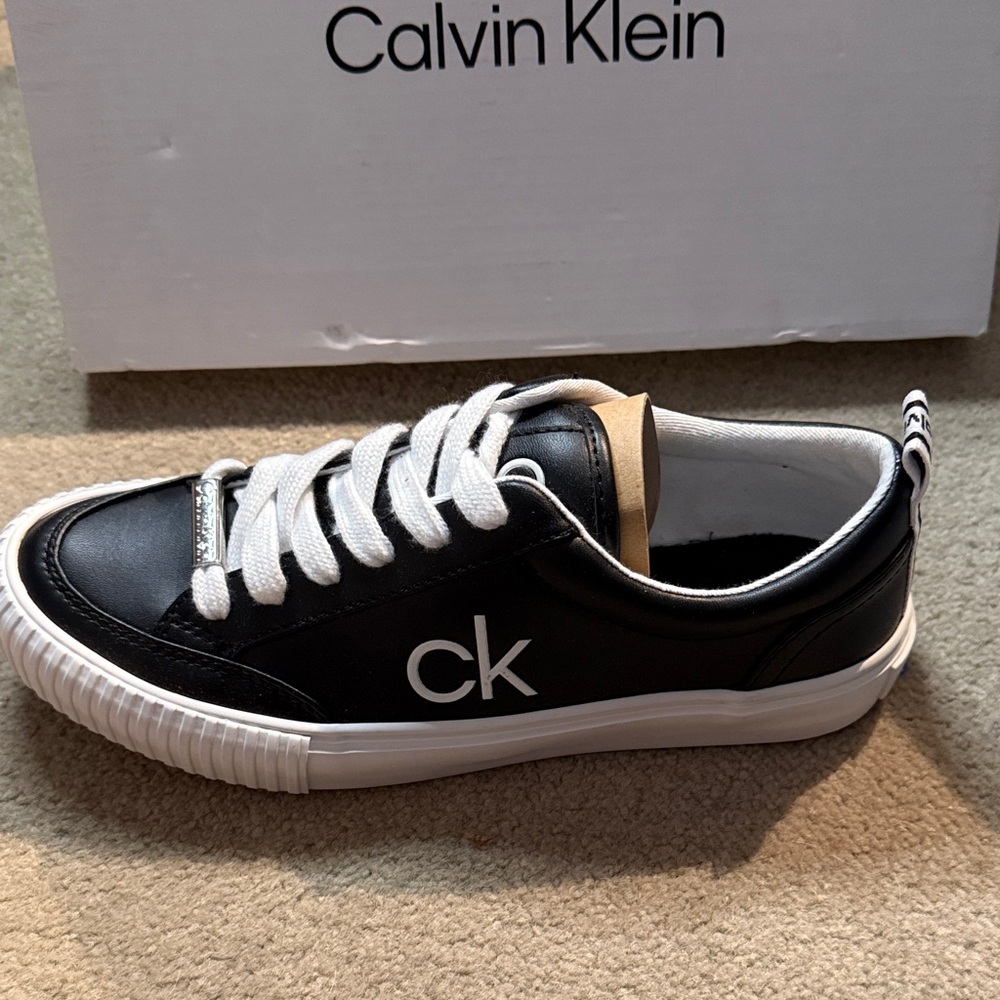 Calvin Klein Women’s Black and White Sneakers